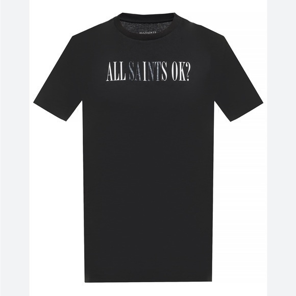 All Saints Other - AllSaints all saints Men's unisex Black Okay Crew T-shirt size XS black white